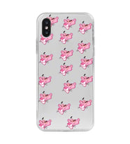 Iphone XSMAX Uyumlu Pink Panter Tasarımlı Şeffaf Telefon Kılıfı
