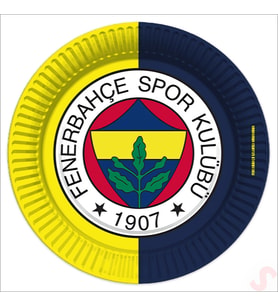 Fenerbahçe SK Karton Tabak - 23cm x 8 Adet (STD)