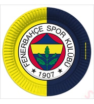Fenerbahçe SK Karton Tabak - 23cm x 8 Adet (STD)