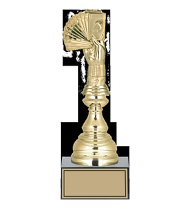 ODAK KUPA - Figürlü Kupalar - Briç Figürlü Kupalar FG-023 C - 28 cm