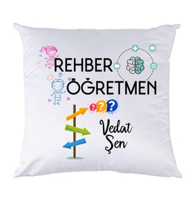 Rehber Öğretmene Öğretmenler Günü Hediyesi İsimli Yastık