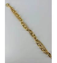 Zirkon Taşlı Pirinç Bileklikler 17+4 Cm - Kbl0376