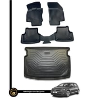 Volkswagen Golf 7 2012-2020 3D Havuzlu Paspas Ve Bagaj Havuzu İkili Set