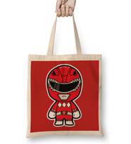 Chibi Red Ranger Power Ranger Bez Çanta Uzun Saplı