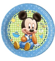 Mickey İlk Yaşım 8 adet Tabak 23 cm-