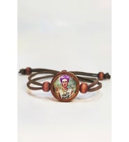 Tahtakolik Frida Kahlo Ahşap Bileklik Tek Ebat N11.55608