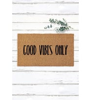 Good Vibes Only Ev Için Koko Paspas Kapı Önü Paspası Dekor Halı Kıl Paspas Ev Paspası
