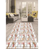 Dijital Kaymaz Taban Yıkanabilir Modern Renkli Salon Halısı Mutfak Halısı Yolluk ND-HT-760 (Çok Renkli)