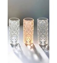 Gece Lambası Kristal Lamba Dokunmatik Şarjlı Hediyelik