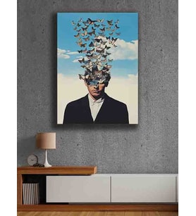 Koç stüdyo Modern tasarım kanvas tablo 50x70 (Çok Renkli)