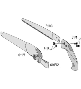 Felco 611 Budama Testeresi Kılıflı 33cm