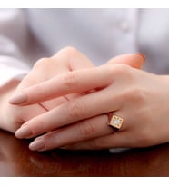 ?Gümüş Ayarlanabilir Rose Kutup Yıldızı Şovalye Yüzük