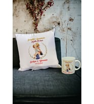 En Güzel Sevgili Hediyesi Kupa Bardak ve Yastık Set 001 (Beyaz)