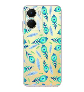 PrintiFy Vivo Y16 ile Uyumlu Nazar Boncuğu 3 Baskılı Kamera Korumalı Şeffaf Silikon Kılıf