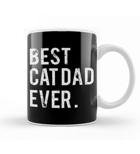 Best Cat Dad Ever,cat Daddy Gift Funny Cat Husband Fathers Day Gift Kupa Bardak Porselen