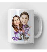Kişiye Özel Aşkımı Buldum Karikatürlü Kupa Bardak