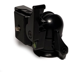 KH-8666 Metal Tripod Kafası, 245 g, 360° Pan, –90°/+90° Tilt, Quick-Release, Su Terazili, 2 kg Taşıma (1/4'' Üst Vida, 3/8'' Alt Diş)
