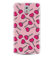 Samsung Note 3 4 5 8 9 20 Ultra 10 Lite Kılıf Desenli Silikon Heart Lollipop 1414