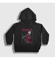 Presmono Unisex Çocuk Siyah Nezuko Kamado V2 Anime Demon Slayer Kimetsu No Yaiba Kapüşonlu Sweatshirt 308180tt