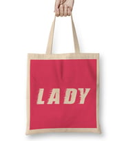 Lady Slogan Bez Çanta Uzun Saplı