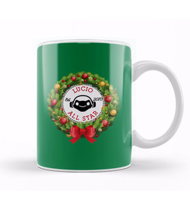 Christmas All Star Overwatch Lucio Wreath Kupa Bardak Porselen