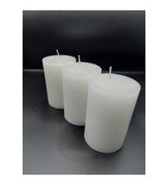 Soya Parafinli Beyaz (1 ADET) 110-120 Saat Yanma Süreli Çap:7 Cm Boy:15 Silindir Blok Mum Beyaz