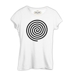 Deep by Spiral Beyaz Kadın Tshirt