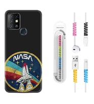 INFINIX Hot 8 9 10 11S Hot 10 Play 10T Kılıf Kablo Koruma Spiral Silikon Nasa 1326