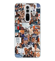 Xiaomi Redmi Note 8 PRO Uyumlu The Office Kolaj Tasarımlı Şeffaf Telefon Kılıfı