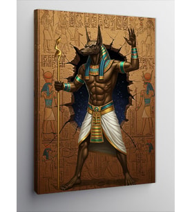 Kanvas Tablo Mısır Tanrısı Anubis