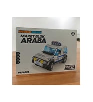 98 Parça Maket Blok Araba (Çok Renkli)