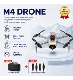 Aerial M4 Engel Tanıma Sensörlü, Katlanabilir Drone