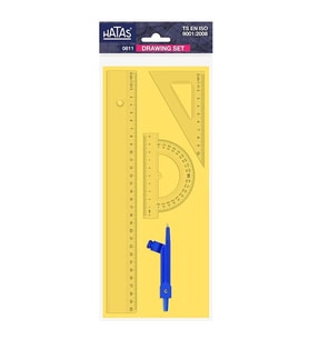 HATAS PERGELLİ EKONOMİK ÇİZİM SETİ 30 CM CETVELLİ