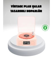 Mey İthalat® Gece Lambası Stereo Bluetooth Hoparlör Dijital Saat Su Dalgası Efektli 3-Ü-1 Cihaz