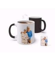 BK Gift Kişiye Özel Tam Boy Büyükanne ve Büyükbaba Karikatürlü Sihirli Kupa Bardak-1 (Beyaz)
