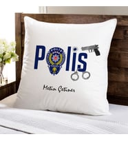 Kişiye Özel Polise Hediye Kare Yastık