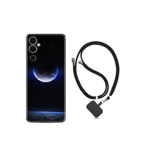 Pova Neo 2 Kılıf Ipli Boyun Askılı Desenli Silikon Midnight Moon 1802