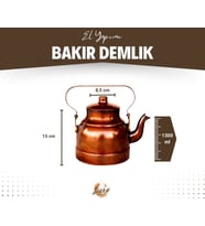 BAKIR DEMLİK MODERN MODEL OKSİTLİ RENK