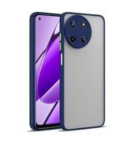 Realme 11 4G Uyumlu Kılıf Zore Hux Kapak (Lacivert)