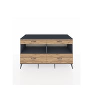 Kronos Konsol 2 Raflı 4 Çekmeceli  176x59x99 Antrasit-Antrasit/Çam