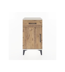 Arges Komodin Tek Raflı Tek Çekmeceli Tek Kapaklı 44x30x80 Aytaşı-Çam