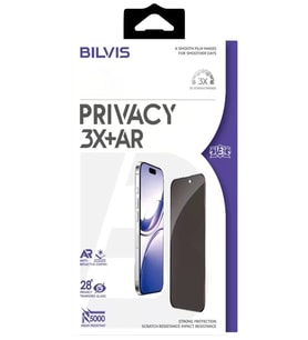 İphone 17 Pro Max Bilvis 3x Ar Hayalet Cam Ekran Koruyucu - Siyah