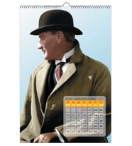 2026 MUSTAFA KEMAL ATATÜRK DUVAR TAKVİMİ 33x48 cm