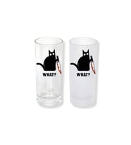 Ghostbastır Design Kedili Buzlu / Buzsuz Seçenekli Rakı Bardağı – 1 Adet Şık Sunum Bardağı 052
