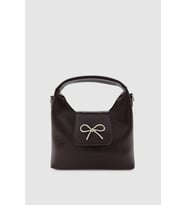 Sorla Fiyonk Detaylı Çapraz Askılı El ve Kol Çantası Acı Kahve