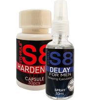 Stımul8 (S8) 30 Ml Delaysprey + Erkek 3O Pcs Ekstra Erkek Destek Caps