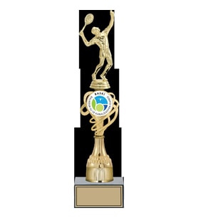 ODAK KUPA - Figürlü Kupalar - Tenis Erkek Figürlü Kupalar FG-033 C - 38 cm