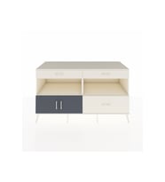 Kronos Konsol 2 Raflı 3 Çekmeceli 2 Kapaklı 176x59x99 Aytaşı-Antrasit/Aytaşı