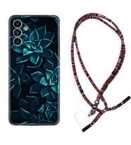 Samsung A23 A31 A32 A50 A51 A52 A53 A70 Kılıf Boyun Asklı Rasta Silikon Mistik Çiçekler 1650