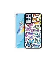 Oppo A54 4G Uyumlu Kılıf Zore M-Fit Desenli Kapak (Kelebek Mavi)